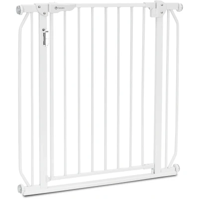 Abbildung von lionelo Türschutzgitter Truus Slim und Led (TOP), ohne Bohren Metall 90 Stop beidseitig schwenkbar 75 105cm