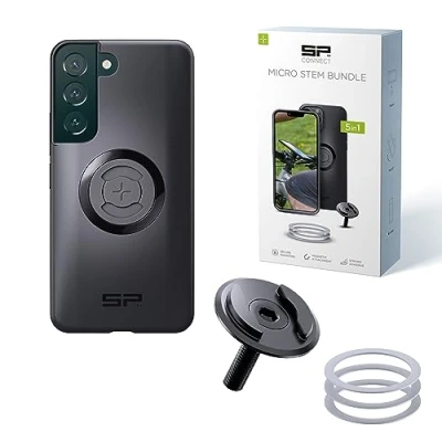Abbildung von SP CONNECT Micro Stem Bundle SPC+ für Samsung S22 Handy Halterung den fahrradlenker Smartphone Fahrrad handyhalter