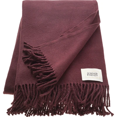 Abbildung von SCHÖNER WOHNEN Kollektion Wohndecke &quot;Basics&quot;, mit Fransen, Kuscheldecke