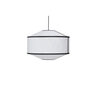 Abbildung von New Works Hängeleuchte Kite, Ø 65 cm, weiß / schwarz, 3 flg.