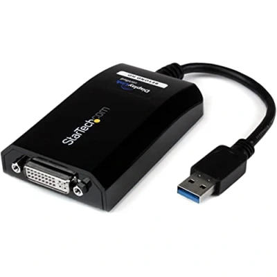 Abbildung von StarTech.com USB 3.0 auf DVI / VGA Adapter 2048x1152 Externe Video und Grafikkarte Adapterkabel für einen Bildschirm(erweitert oder gespigelt) Unterstützt Mac Windows (USB32DVIPRO)
