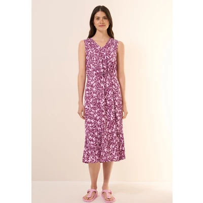 Abbildung von Cecil Gemustertes Freizeitkleid, Damen, Größe: Large, Rosa