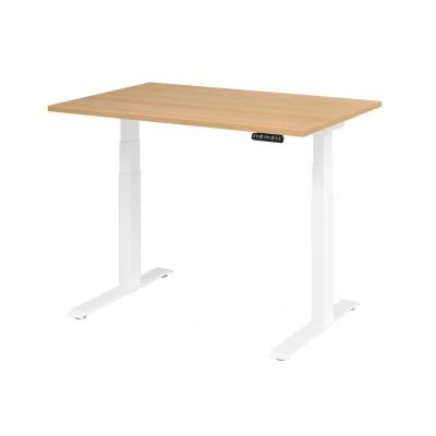 Abbildung von Hammerbacher Schreibtisch XDKB12 Eiche/Weiß