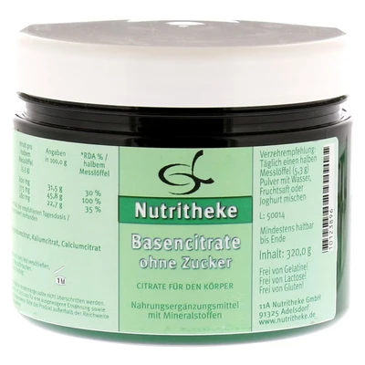 Abbildung von Basen Citrate N ohne Zucker Pulver 320 g