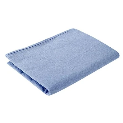 Abbildung von Waschbare Massageliegen Bettlaken, hypoallergen, weicher Baumwollbezug, für Salon, Schönheitssalon, Spa, weiche Baumwolle mit Atemloch, Bett innerhalb von 80 x 200 cm (Marineblau)