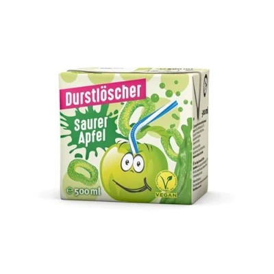 Abbildung von Durstlöscher SAURER Apfel 12 x 0,5l (saurer Geschmack) Trinkpäckchen