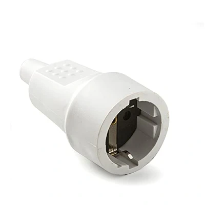 Abbildung von FAMATEL Mobile Steckdose Stromanschluss mit lateralem TT PVC Kunststoff 16A 250V Weiß