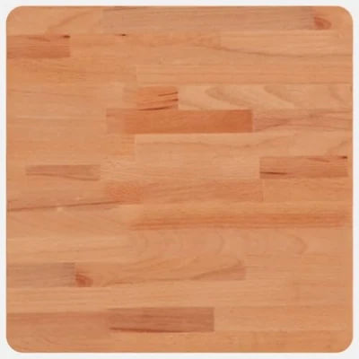 Abbildung von vidaXL Tischplatte, Quadratisch Holzplatte mit 4 abgerundeten Ecken, Holztischplatte Ersatzplatte für Couchtisch, Massivholztischplatte Platte, 40x40x1,5 cm Massivholz Buche