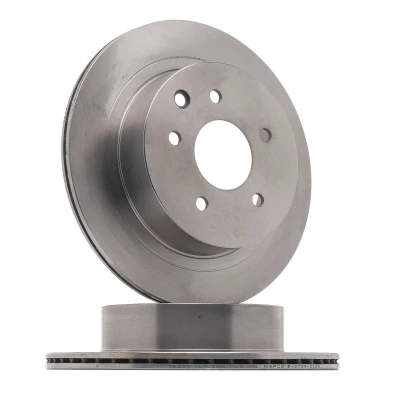 Abbildung von MAPCO 47287 Bremsscheiben und beläge Hinterachse Belüftet mit akustischer Verschleißwarnung NISSAN: X Trail, Qashqai / Qashqai+2 I, 2