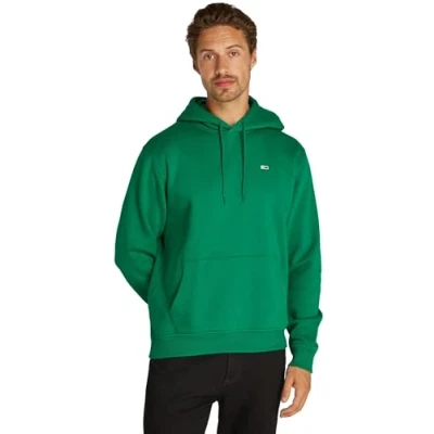 Abbildung von Tommy Jeans Herren Hoodie mit Kapuze, Grün (Green Malachite), XS