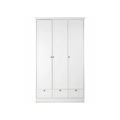 Abbildung von möbelando Kleiderschrank Schrank Schlafzimmer Flurschrank Dielenschrank Holz Landsted II
