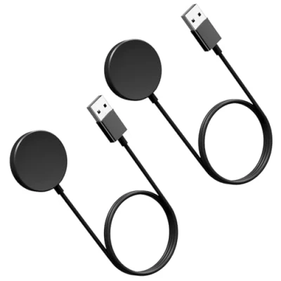 Abbildung von 2 Stück Watch Ladegerät Kompatibel mit Samsung Galaxy 7/Watch Ultra/6/Watch 6 Classic/Watch 5/5 Pro/4/4 Classic/3/Active 2, Smartwatch Ladekabel Ladestation Magnetisches
