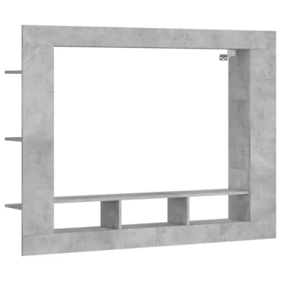 Abbildung von vidaXL TV Wand Schrank Betongrau 152x22x113 cm Holzwerkstoff, (1 St)