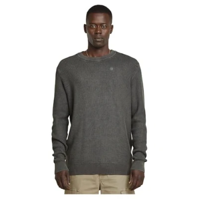 Abbildung von G STAR Serrated Strickpullover, Herren, Größe: Small, Gs grey gd