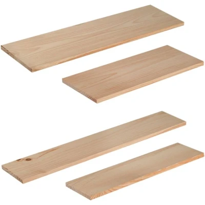 Abbildung von Astigarraga Kit Line Wandregal Regalbrett, Vollholz, verschiedene Größen