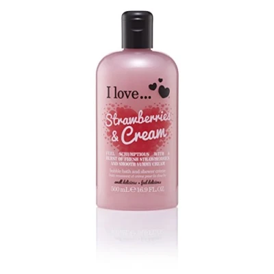 Abbildung von I Love... Strawberries &amp; Cream Bubble Bath And Shower Creme 500ml