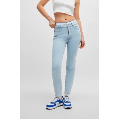 Abbildung von HUGO Blue Skinny Fit Jeans &quot;Malu&quot;, mit mittlerer Leibhöhe