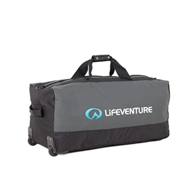 Abbildung von Lifeventure Seesack „Expedition“ mit Rollen 120 Liter, große robuste, verstärkte Rollen, kompakt verstaubar