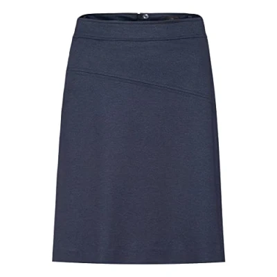 Abbildung von GREIFF Damen Jerseyrock RF Casual Regular Fit, 2 Seitentaschen, elastisches Futter, ausgestellte Form, Länge 56 cm, Farbe: Blau meliert, Größe 52