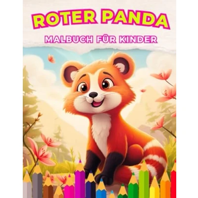 Abbildung von Roter Panda: Malbuch für Kinder: Tauche ein in eine Welt kreativer Abenteuer mit diesem Marder Kinder im Alter von 3 bis 12 Jahren