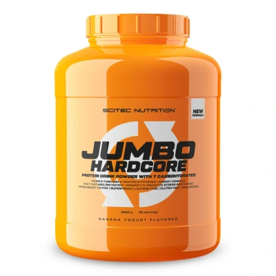 Abbildung von Scitec Nutrition Jumbo Hardcore, High Protein Weight Gainer mit Amino Select Matrix, Superfoods, Creatin und 7 Kohlenhydraten, gluten laktosefrei, 3060 g, Schokolade