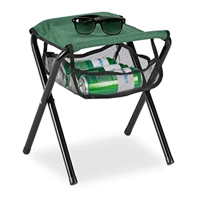 Abbildung von relaxdays Campinghocker Grüner Klapphocker bis 120 kg