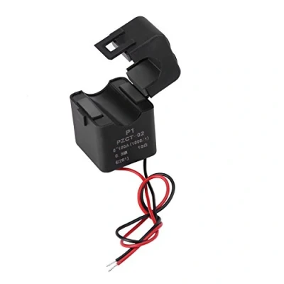 Abbildung von Lazmin Stromwandler, Spulensensor für Stromwandler mit geteiltem Kern 100 A Ampere Energiezähler, Transformator PZCT 02