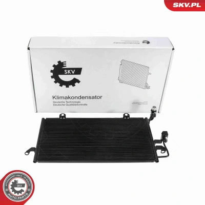 Abbildung von ESEN SKV 86SKV371 Klimakondensator ohne Trockner Aluminium 654mm AUDI: 80 B4 Avant, Cabriolet B4, Coupe B3