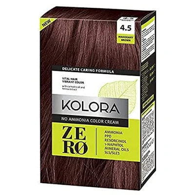 Abbildung von KOLORA ZERO Mahogany Brown, kein Ammoniak, Haarfarbe
