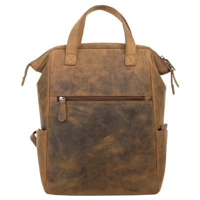 Abbildung von Bagan Laptoprucksack, echt Leder