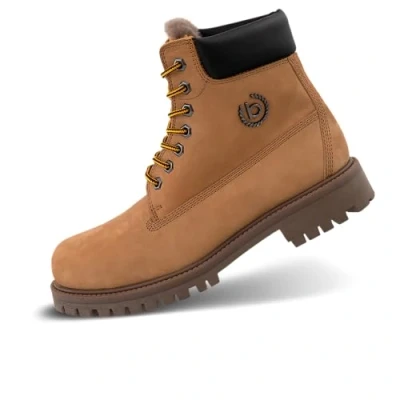 Abbildung von bugatti Schnürstiefelette, Herren, Größe: 42, Gelb Veloursleder