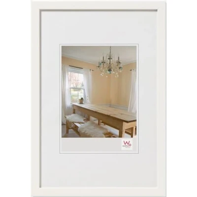 Abbildung von walther design Bilderrahmen polarweiss 30 x 40 cm Peppers Holzrahmen BP040V