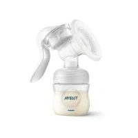 Abbildung von Philips Avent Handmilchpumpe Starter Set einfaches Abpumpen, Aufbewahren und Füttern, mit Natural Motion Technologie, inkl. Babyflasche, Aufbewahrungsbecher Transporttasche (Modell SCF430/16)