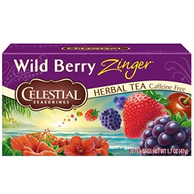 Abbildung von Celestial SEAS onings Herb Tea Wild Berry Zinger 20 Bags Case of 6