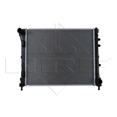 Abbildung von NRF EASY FIT 53525 Kühler, Motorkühlung Aluminium 480 398 26 mit Dichtring Kühlrippen gelötet FIAT: 500 Schrägheck, C Cabrio, FORD: KA Schrägheck