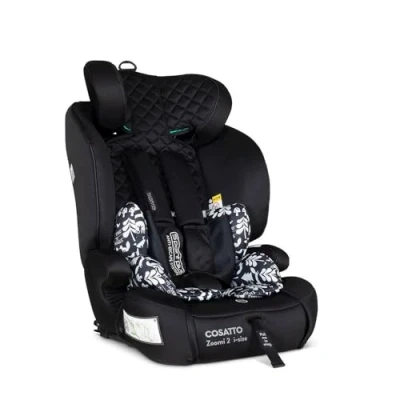 Abbildung von COSATTO Autositz Zoomi 2 iSize Von 76cm bis 150cm (ca.15 Monate 12 Jahre), ISOFIT, verstellbare Kopfstütze, Seitenaufprallschutz, einfache Installation, R129 getestet (Silhouette)