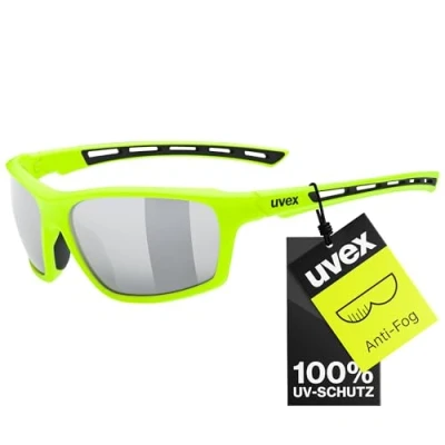 Abbildung von uvex sportstyle 229 Sportbrille für Damen und Herren verspiegelt druckfreier Sitz &amp; perfekter Halt yellow/silver one size