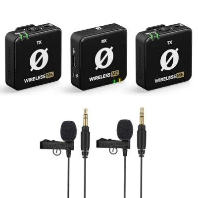Abbildung von Rode Wireless ME Dual Mikrofon Funksystem + 2X Lavalier GO Ansteckmikrofon keepdrum Mikrofasertuch