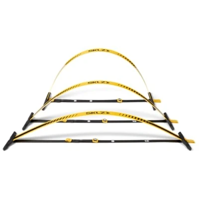 Abbildung von SKLZ Speed Hurdles Elite, Gelb Erhöhen Sie Geschwindigkeit und Beweglichkeit, sofortige Rückfederung, Ultra haltbar, 6&#039;&#039; Höhe, leicht faltbar, für Verschiedene Sportarten, inkl. Tragetasche