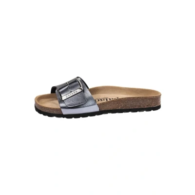 Abbildung von Palado Malta EGS Pantolette flach, Damen, Größe: 43, Silber Schuhe