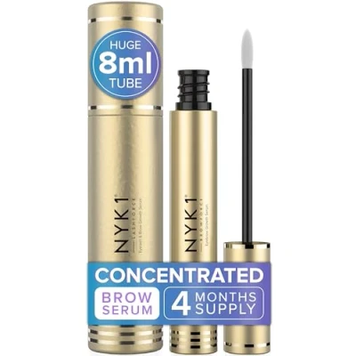 Abbildung von ERSTAUNLICH AUGENBRAUEN Serum Wachstum (8ml) NYK1 BrowForce Für VOLLERE DICKERE NATÜRLICHE Nährendes Lash and Brow Booster Schnelles Baruen