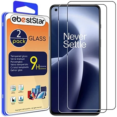 Abbildung von ebestStar {2 Stück) Panzer Schutz Glas für OnePlus Nord 2T 5G, 3D Displayschutz, 9H gehärte Glas, Abgerundete, Blasenfrei