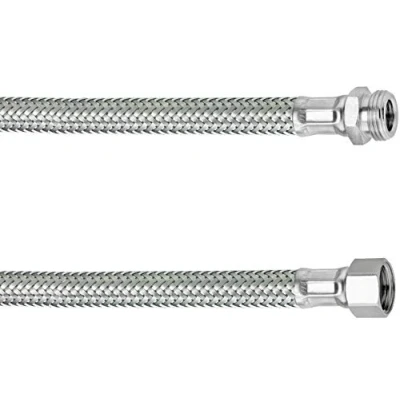 Abbildung von Cornat Flexibler Verbindungsschlauch (500 mm Länge 3/8 Zoll IG, 1/2 AG Hochwertige Edelstahl Umflechtung / Anschlussschlauch für Wasserhahn Armaturenschlauch Flexschlauch) T3173115270