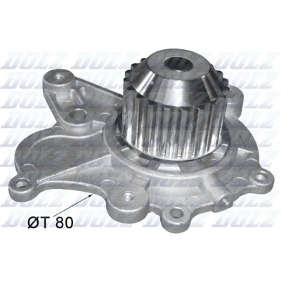 Abbildung von DOLZ H222 Wasserpumpe HYUNDAI: i30 I Schrägheck, SANTA FE 2, Tucson, KIA: cee‘d Kombi, CARENS 2