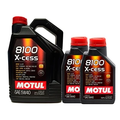 Abbildung von Motoröl Motul 8100 x Cess 5W40, 7 Liter (1 5 l + 2 1 l)