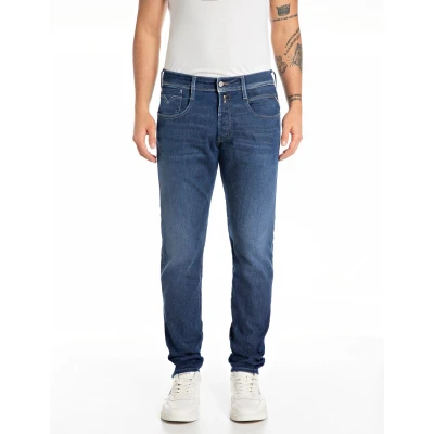 Abbildung von Replay Anbass Pants Jeans Slim Fit, Herren, Größe: 31x32, Dark blue
