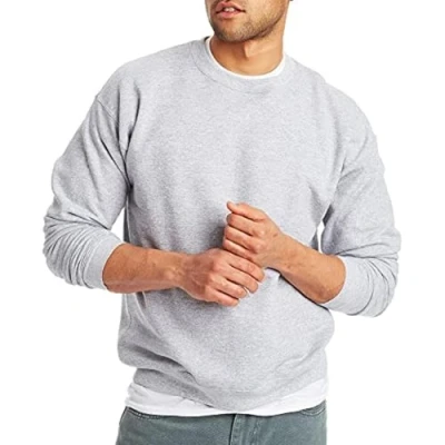 Abbildung von Hanes Herren EcoSmart Fleece, Pullover Crewneck Or 2 Pack Sweatshirt, Leichter Stahl, 1 Stück, 5X Large