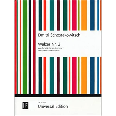 Abbildung von Walzer Nr. 2 aus &quot;Suite für Varieté Orchester&quot;: Violinen. Spielpartitur.