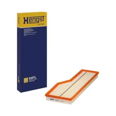 Abbildung von HENGST FILTER E457L Luftfilter 42 182 532 Filtereinsatz PORSCHE: 911 Coupe, Cabrio, Targa