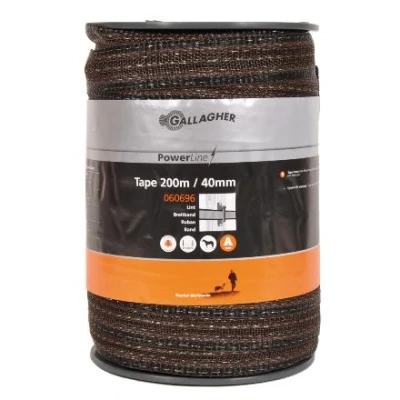 Abbildung von Gallagher Weidezaunseil PowerLine Breitband terra 40mm, 200m,